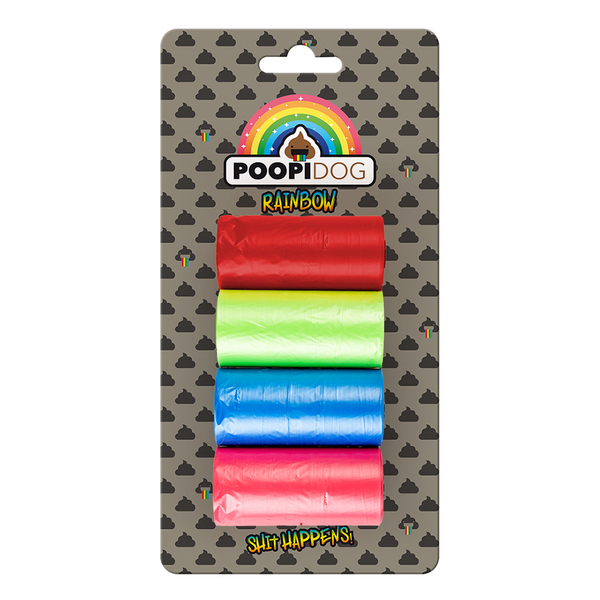 12488 Köpek Dışkı Toplama Poşeti Çok Renkli 4x15st - 32x19 cm