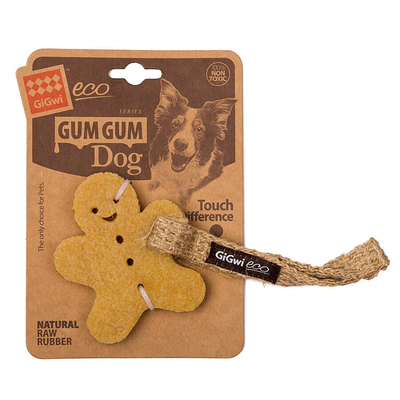 GiGwi - 6039 Gum Gum Kurabiye Adam Köpek Oyuncağı