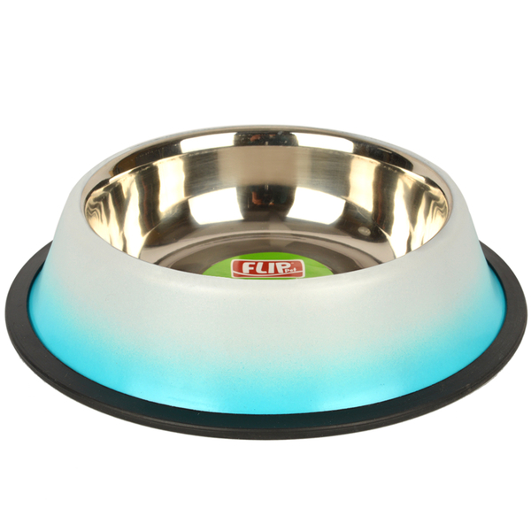 64 Oz. KE-3206DS Kaymaz 1920 ml Çift Renkli Çelik Mama Kabı 