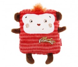 GiGwi - 6416 Plush Friendz Kare Maymun Sesli Oyuncak
