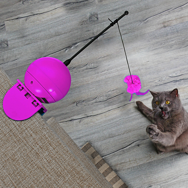 699/441466 Kedi Elektronik, Klipsli Asılabilir Pembe Kedi Oltası