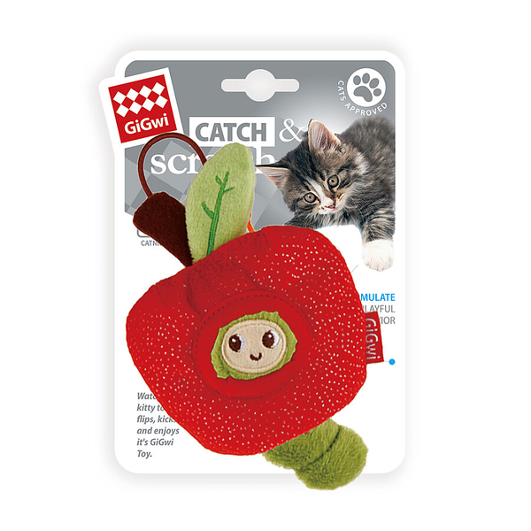 7416 Catch&Scratch Tırtıl + Elma Kedi Oyuncağı