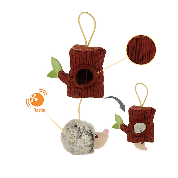 7417 Catch&Scratch Kirpi + Kütük Kedi Oyuncağı