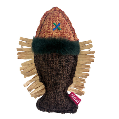 7497 Vahşi İzci Balık – Rafya Kurdeleli Kedi Oyuncağı - Thumbnail