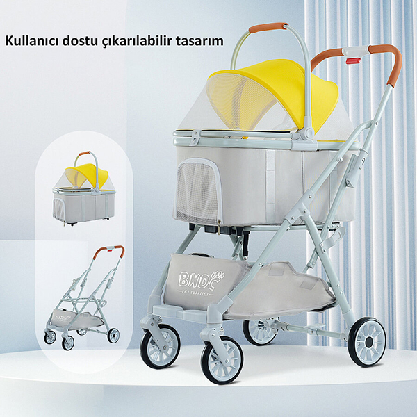 Bndc-105 Pet Arabası Sarı