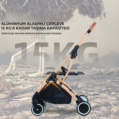 Bndc-106 Lux Pet Arabası Gri - Thumbnail