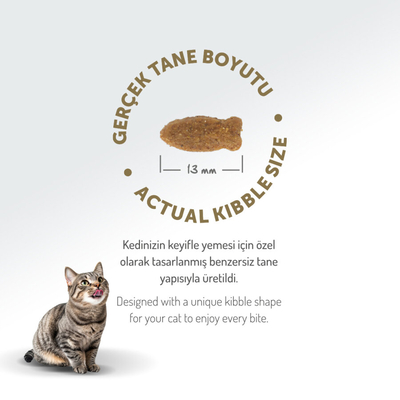 Felicia 5 Kg Kolajenli Somonlu Az Tahıllı Yetişkin Kedi Maması HypoAllergenic Kedi Maması - Thumbnail