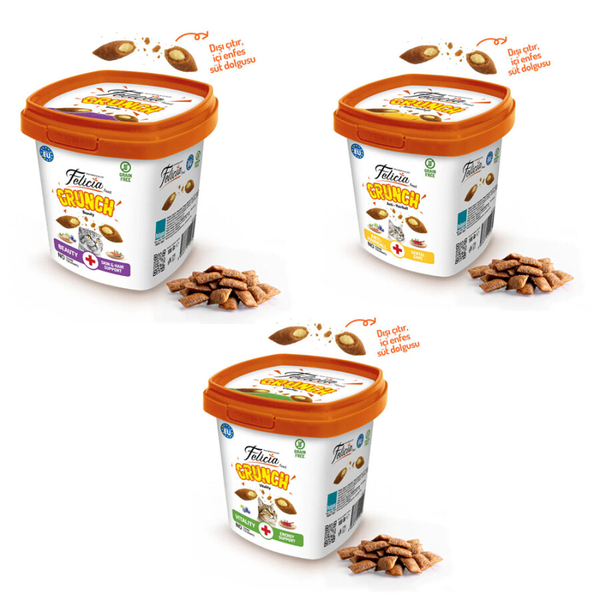 Felicia Crunch Ödül Maması Seti _ 3 Çeşit-18 Adet