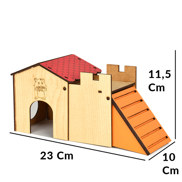Flip Hamster Evi Tek Katlı
