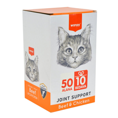 Wanpy - Wanpy Bone Support Sığır Eti&Tavuk 12'li-F.Krema Ödül 5x14gr
