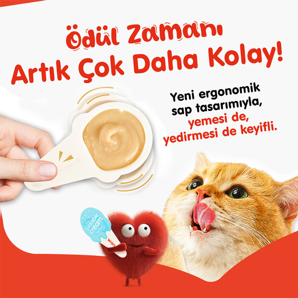 Wanpy Somonlu 10*16 gr Kaşıklı Kedi Ödül Kreması