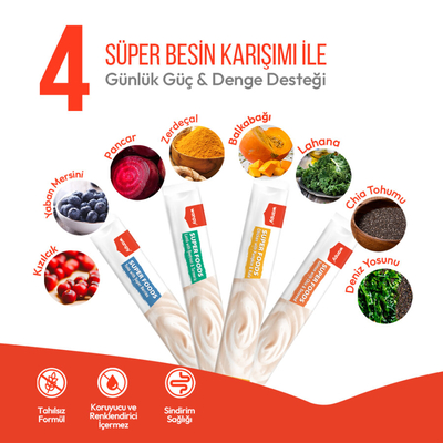 Wanpy Superfood Ton Balıklı, Yaban Mersini & Kızılcıklı 12’li – Krema Kedi Ödülü 5×14 g - Thumbnail