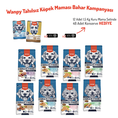 Wanpy - Wanpy Tahılsız Köpek Maması Bahar Kampanyası