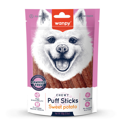 Wanpy - Wanpy Tahılsız Tatlı Patatesli Köpek Çiğneme Ödülü 100g