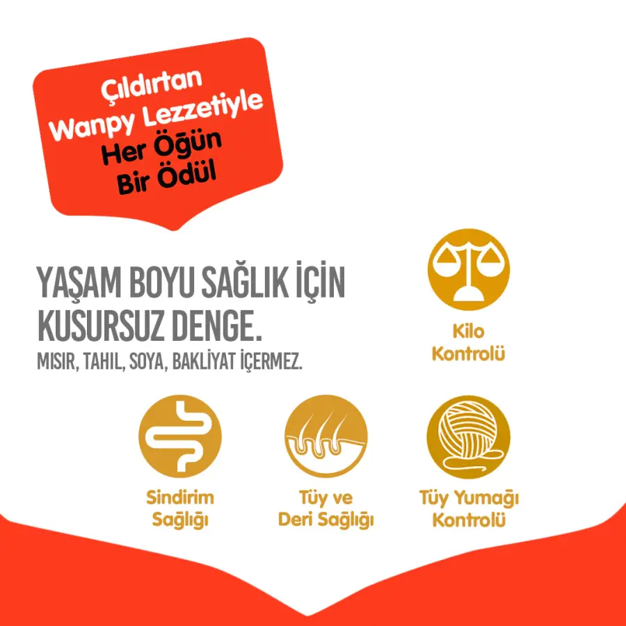 Wanpy Tahılsız Ton Balıklı Yetişkin Kedi Maması 8 kg